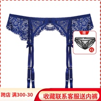 Style Sexy Lace Spice transparent hanging socks with high cylinder silk stockings harness buckle clip thigh socks non-slip harness socks