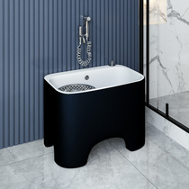 Mu Meng Si Nordic Balcony Double Drive Rotating Household Mop Pool High Foot Light Luxury Mop Pool Large Basin Mop Pool