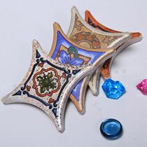 Round corner antique brick corner Flower tile wall tile tile tile mosaic American retro Flower tile floor tile 67 small Flower tile