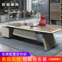 Desk boss simple modern big class boss table boss desk desk office furniture manager table and chair combination matching