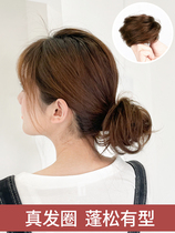 True hair Hairband wig female ball floral headdress bract fluffy natural wig bag lazy hair artifact headdress floral headdress