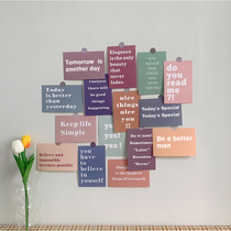 ins Motivational slogans Inspirational text cards Dormitory room wall decoration Bedroom layout wall stickers Photo wall