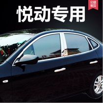 Suitable for 08-17 new pleasing stainless steel window trim strip glass door edge strip press edge special retrofit