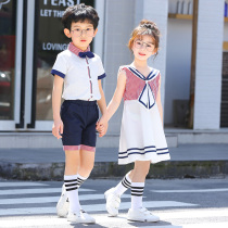 Kindergarten Garden Clothes 2020 Summer New Primary School School Style School Uniform Male and Female Children British Style Class Clothes