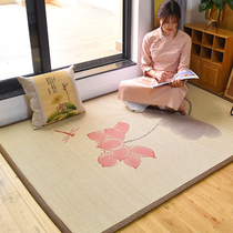 Custom bamboo woven Japanese bamboo carpet Living room household Tatami mat Bay window mat Floor mat Non-slip thickened yoga mat
