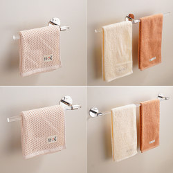 Acrylic bathroom towel bar bathroom towel rack wall hanging single pole multi-pole toilet rack hanging rod