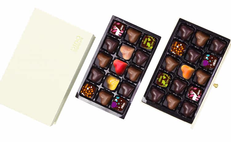 送女友dido手工双层礼物七夕男友纯黑巧克力礼盒装情人节抽屉