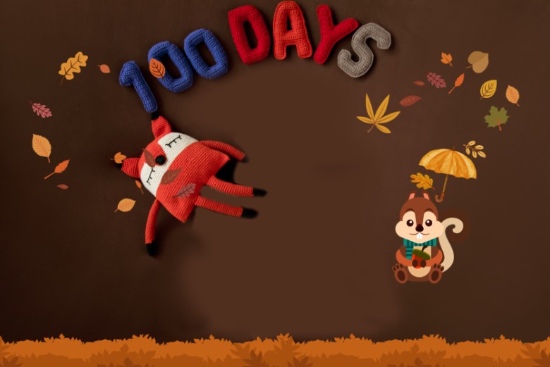 婴儿满月照背景布道具写真宝宝百天艺术照主题满月照摄影影楼室内