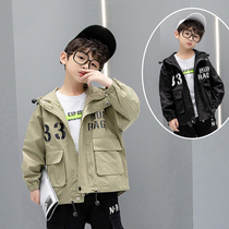 Children Tooling Jacket Boy Fall 2022 New Lianhood Submachine Clothing Spring Autumn Money Boy Casual Blouses