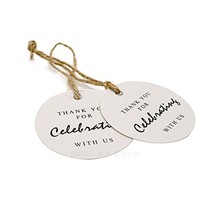 100 packets of Hemp Rope Pendant Tag thank you for being with us to celebrate the festive decorations listing can be hung