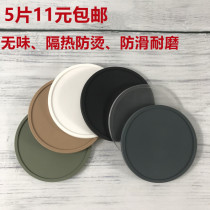 Pure Color Round Home Cup Cushion Tea Cup Cushion Heat Insulation Mat Smoke Cylinder Cushion Hotel Garning-mat Anti-Slip Anti-Burn Restaurant Cup Mat