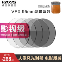 VAXIS Weixing Black Flexible Mirror 95mm White Flexible Mirror Human Photography ND Deflator CPL polarization mirror Lass mirror single anti-camera round mirror suitable for iron head MB-T16 shading suit