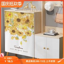 Cabinet door curtain blocking cloakroom dustproof radiator decoration creative dining door curtain half curtain hanging cloth curtain