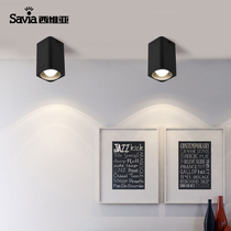 savia surface mounted downlight free hole square simple staircase aisle light entrance light Clothing store ceiling led spotlight