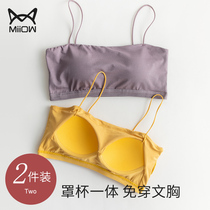 Beautiful back underwear female small sling summer anti-throwing light