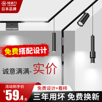 Green-powered Ming-mounted Magnetic Orbital Lamp Embedded Concealed without main Lights Living room Lighting Home Restaurant Line Spotlight