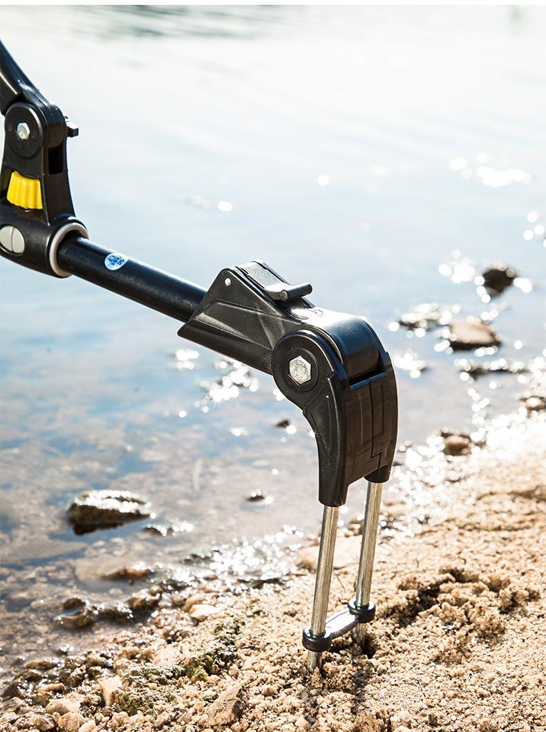 鱼竿支架钓鱼支架地插炮台不锈钢支撑架杆架竿架插地支架渔具用