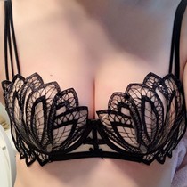 Sexy bra 1 2 cups and half cups of underwear female bra with adjusted soft steel ring embroidery lace sexy