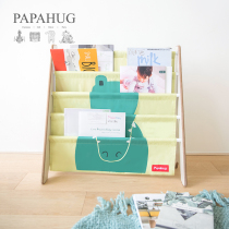 PAPAHUG|Nordic creative animal cartoon household floor-standing multi-layer storage baby childrens bookshelf Picture book stand
