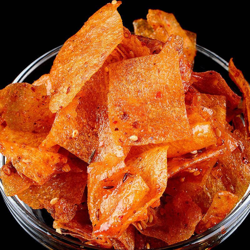 香辣脆豆皮麻辣片湖南特产