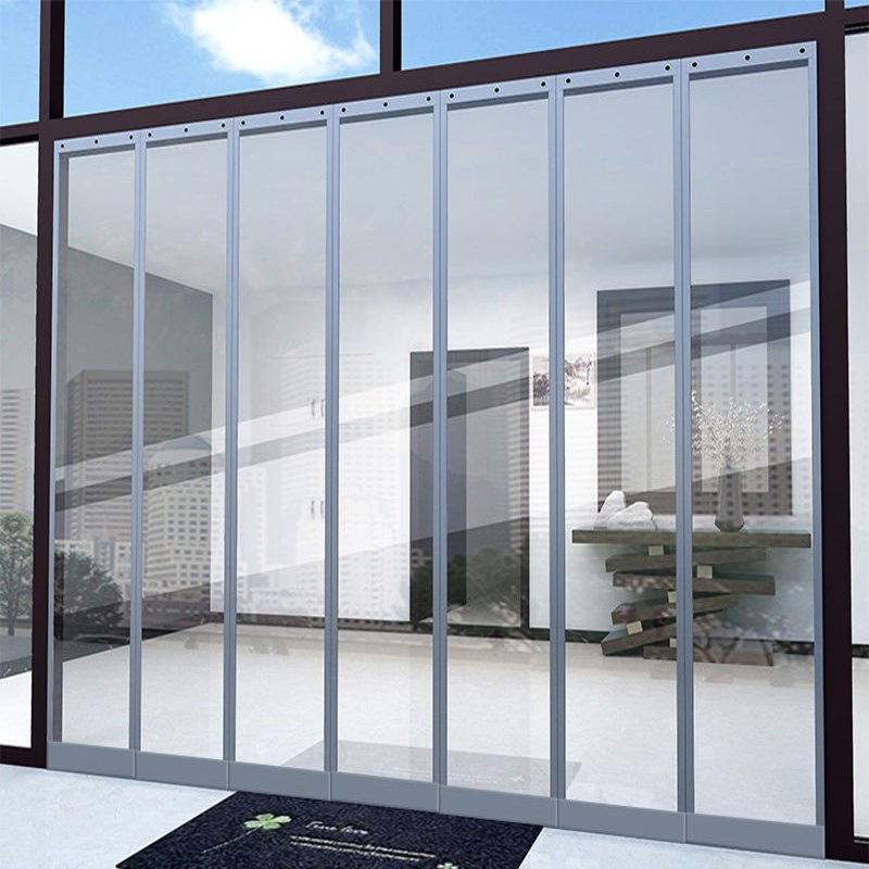 冬季保暖磁吸门帘防寒挡风外门隔断帘塑料透明软pvc空调防风帘子