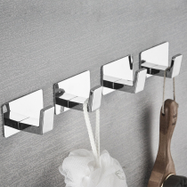 Free hole hanging hook wall hanging wall 304 stainless steel bedroom entrance hook bathroom bathroom towel single hook