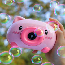 Child Piglet Bubble Camera Cartoon Cat Electric Music Portable Blow Bubble Boy Girl Birthday Gift Toy