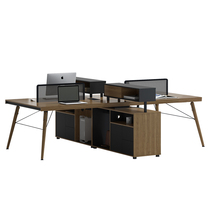 Staff office desk and chair combination financial office desk staff table office screen workstation four people