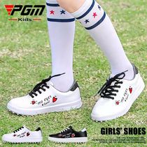 PGMs Golf Shoes Girls Waterproof Sneakers Shoes Non-slip Shoes Nails Korean Version Sneakers Children