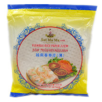 Water mother Vietnam ultra-thin spring roll 500g imported rice paper crystal rice peel raw food transparent book cake crust about 60 pieces