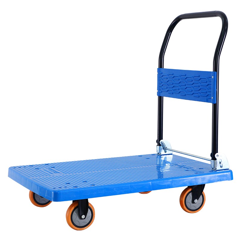 雅冠静音平板车手推车折叠手拉车家用便携搬运车拖车拉货车小推车