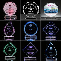 Crystal trophy medal holder Custom football basketball game medal Alumni Association medal Graduation souvenir gift