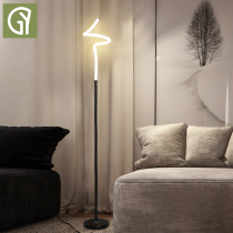 Designer floor lamp table lamp floor simple creative LED living room bedroom study bedside lamp ins atmosphere lamp