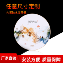 Custom round UV soft film card cloth light box borderless special-shaped arc hexagonal billboard hanging double-sided hot sale