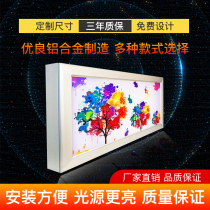 Rab light box frame profile outdoor rainproof led light source large shopping mall door head custom knife scraper cloth UV picture