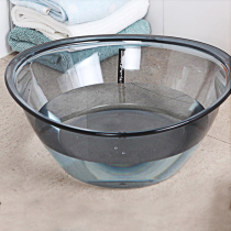 Thickened pp wash basin foot wash basin imported transparent laundry Korean baby wash vegetable wash home plastic basin bath