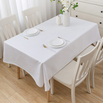 Nordic Ins Wind White Table Cloth Art Rectangular Table Cloth Photo Picnic Cotton Linen Tea Table Cloth Meeting Table Cloth