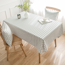 White Plaid Table Cloth Art Nordic Ins Wind Picnic Net Red Little Square G Minima Photo Desk Cloth Table Cloth