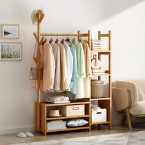 Hanger floor modern minimalist bedroom hanging hanger mesh red clothes rack Easy set widening containing clothing cap rack