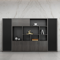 Guangdong office furniture cabinet information cabinet bookcase hangover owner room plate wood background cabinet locker