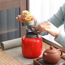 2022 New Year of the Tiger Doll Gift Gift with Hand Gift Tea can Set Annual Meeting Company Gift Customized High-end Gift Box