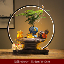 Creative opening gift box cashier logo custom lucky porch flowing water humidifier fountain lamp ring ornaments