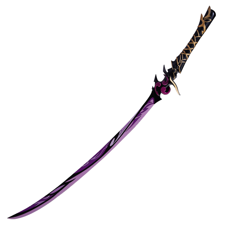 原神遊戲周邊夢想一心武器雷神將軍無想一刀模型全金屬擺件未開刃