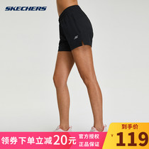 Skechers Skechers shorts womens sweatpants summer thin breathable yoga running pants quick-drying five-point pants