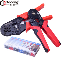 Tube crimping pliers Cold terminal Electrician manual quick clamp pliers European terminal pin-shaped small crimping pliers