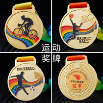Medals Customized Marathon Games Championship Medal Metal listed childrens school basketball football game