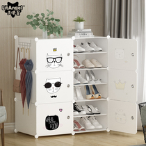 Simple and economical household shoe rack good-looking at the door good-looking dust-proof college dormitory storage shoe cabinet