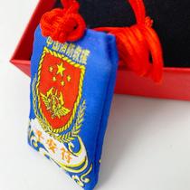 Gift box China fire rescue lucky bag Carry-on Safe Safe Safe Rune Blue Friend Amulet Valentines Day gift
