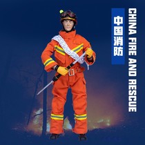 1: 6 China Fire and Rescue 1: 6 Spot Firefighters Pendulum Pieces Retroactive Souvenir Joints Mobile Accessories