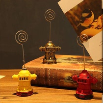 Fire hydrant business card holder China fire rescue desktop decoration business card holder ornaments vintage creative gift model